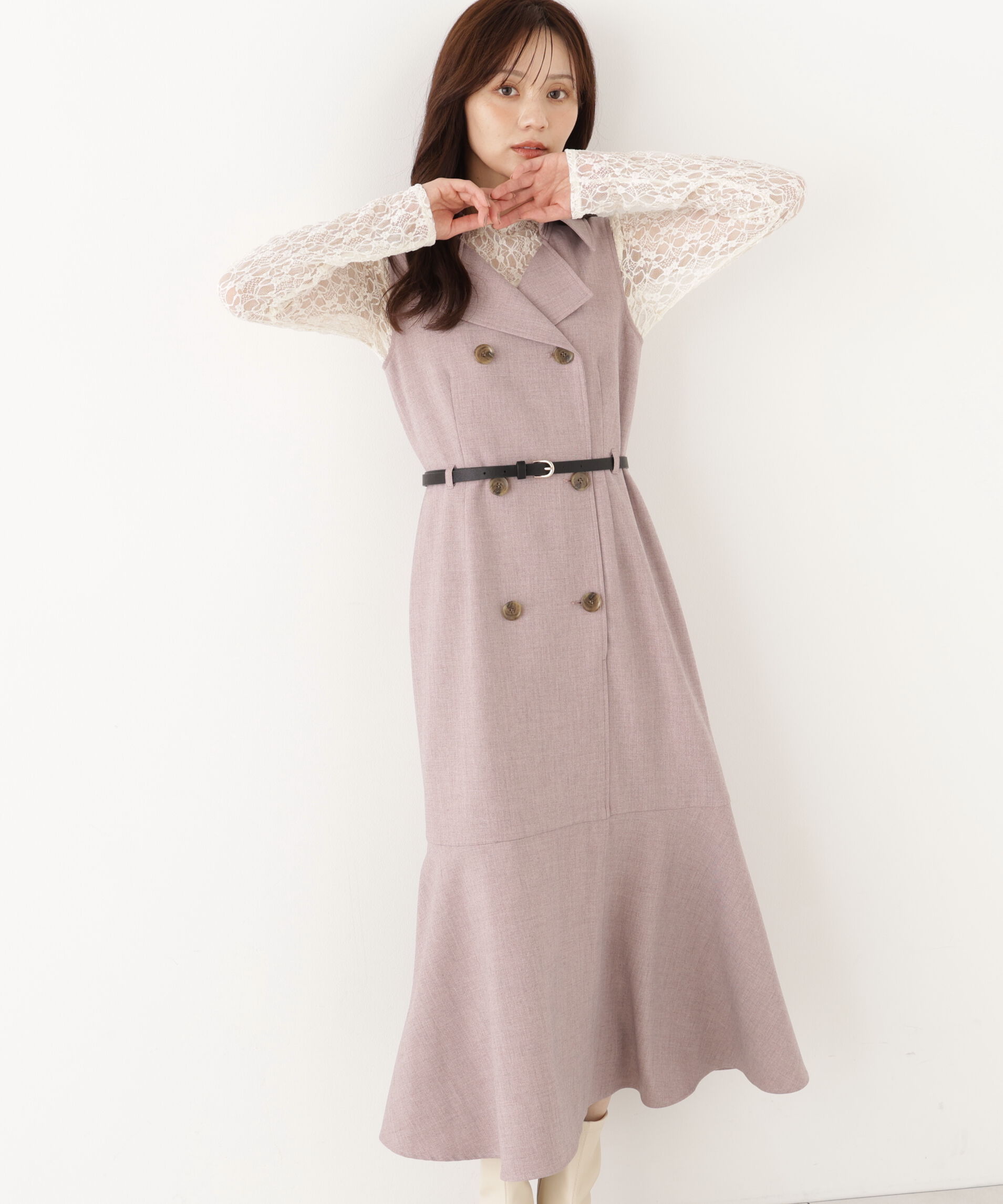 PROPORTION BODY DRESSING「トレンチジャンスカ」|ワンピース|ピンク