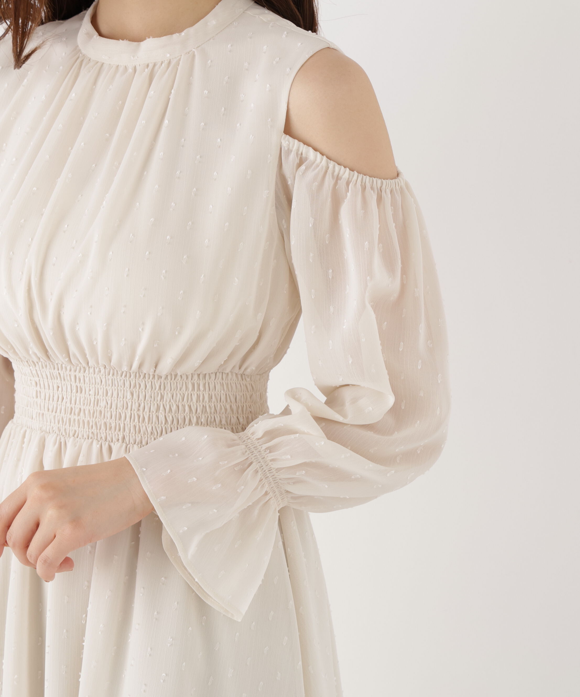 PROPORTION BODY DRESSING「オープンショルダーワンピース」|ワンピース|