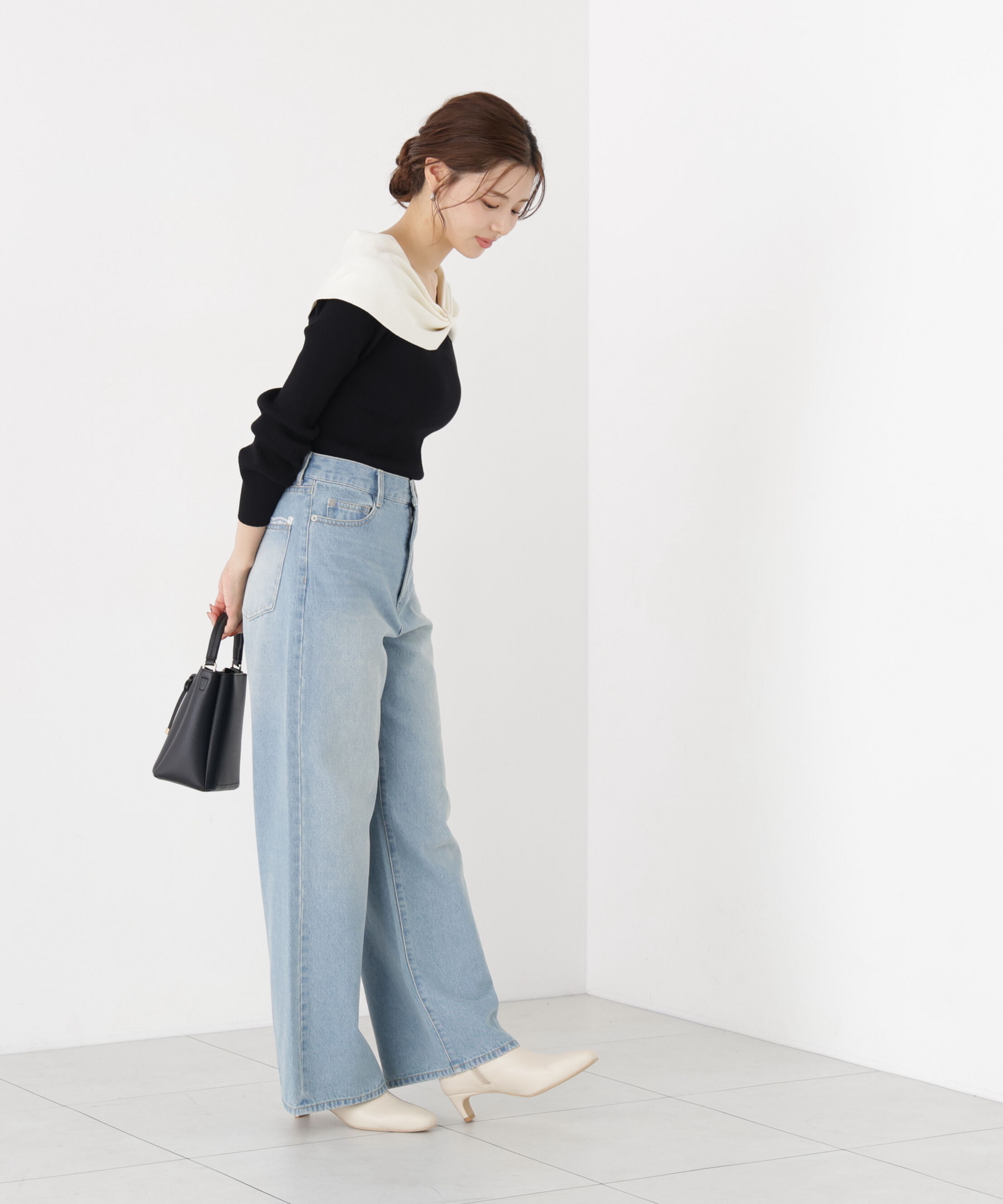 PROPORTION BODY DRESSING「リボンケープ風ニット」|ニット・セーター|