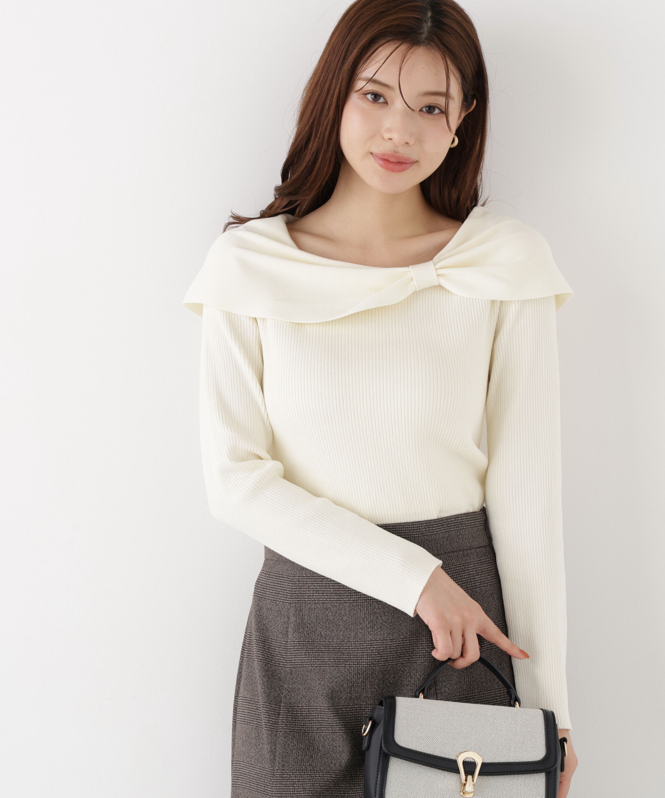 PROPORTION BODY DRESSING「リボンケープ風ニット」|ニット・セーター|