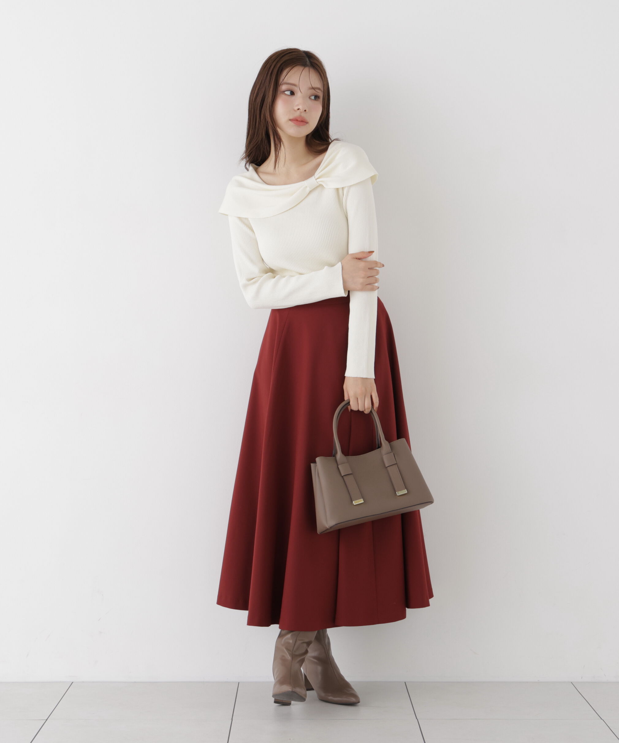 PROPORTION BODY DRESSING「リボンケープ風ニット」|ニット・セーター|