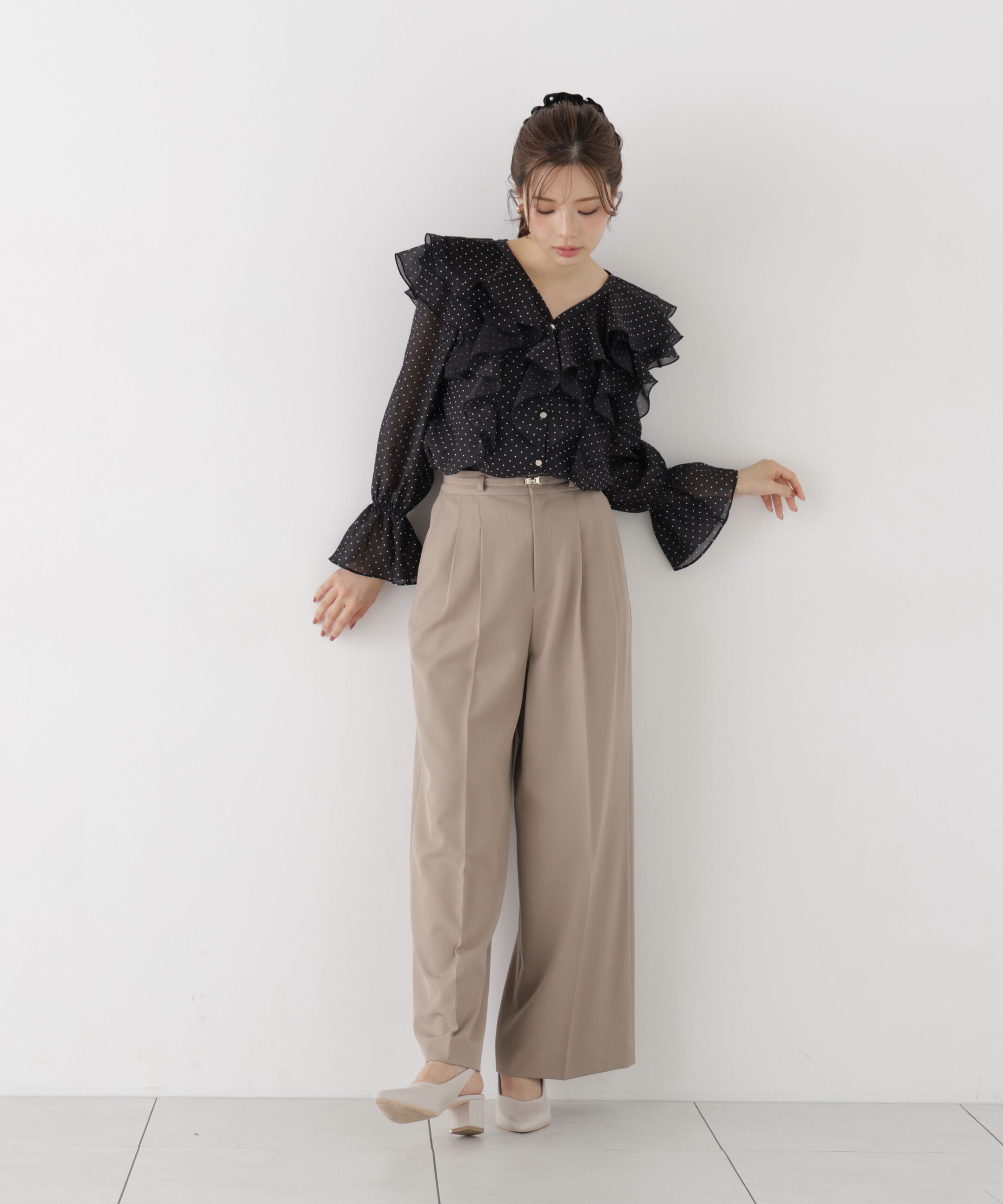 PROPORTION BODY DRESSING「ボリュームラッフルブラウス」|シャツ・ブラウス|