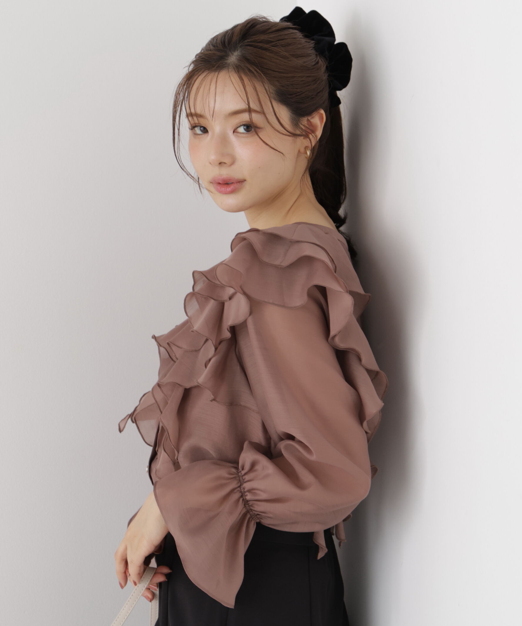 PROPORTION BODY DRESSING「ボリュームラッフルブラウス」|シャツ・ブラウス|