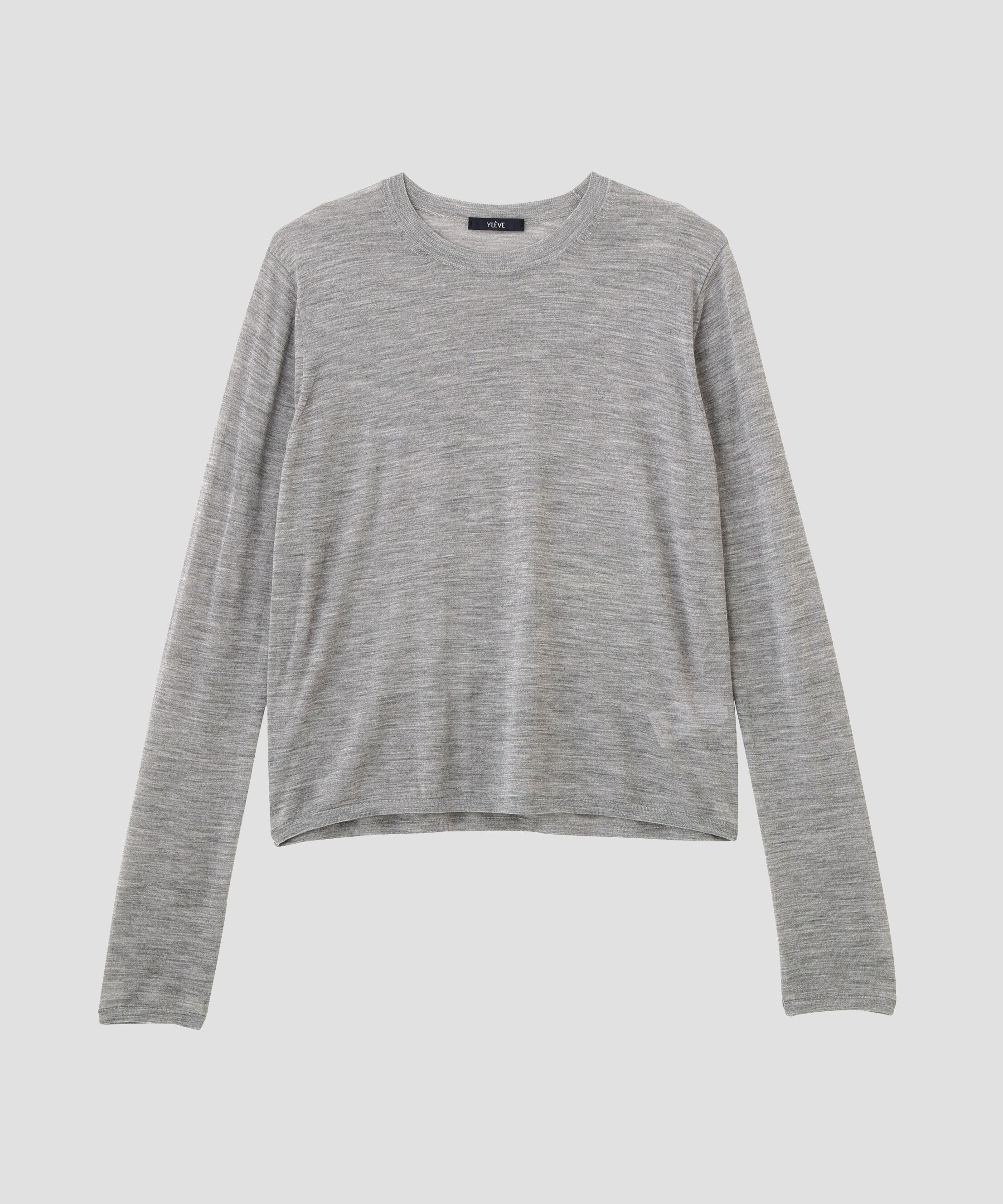 YLEVE 「YLEVE / 2/100 FINE WOOL SHEER KNIT PULLOVER」|ニット・セーター|