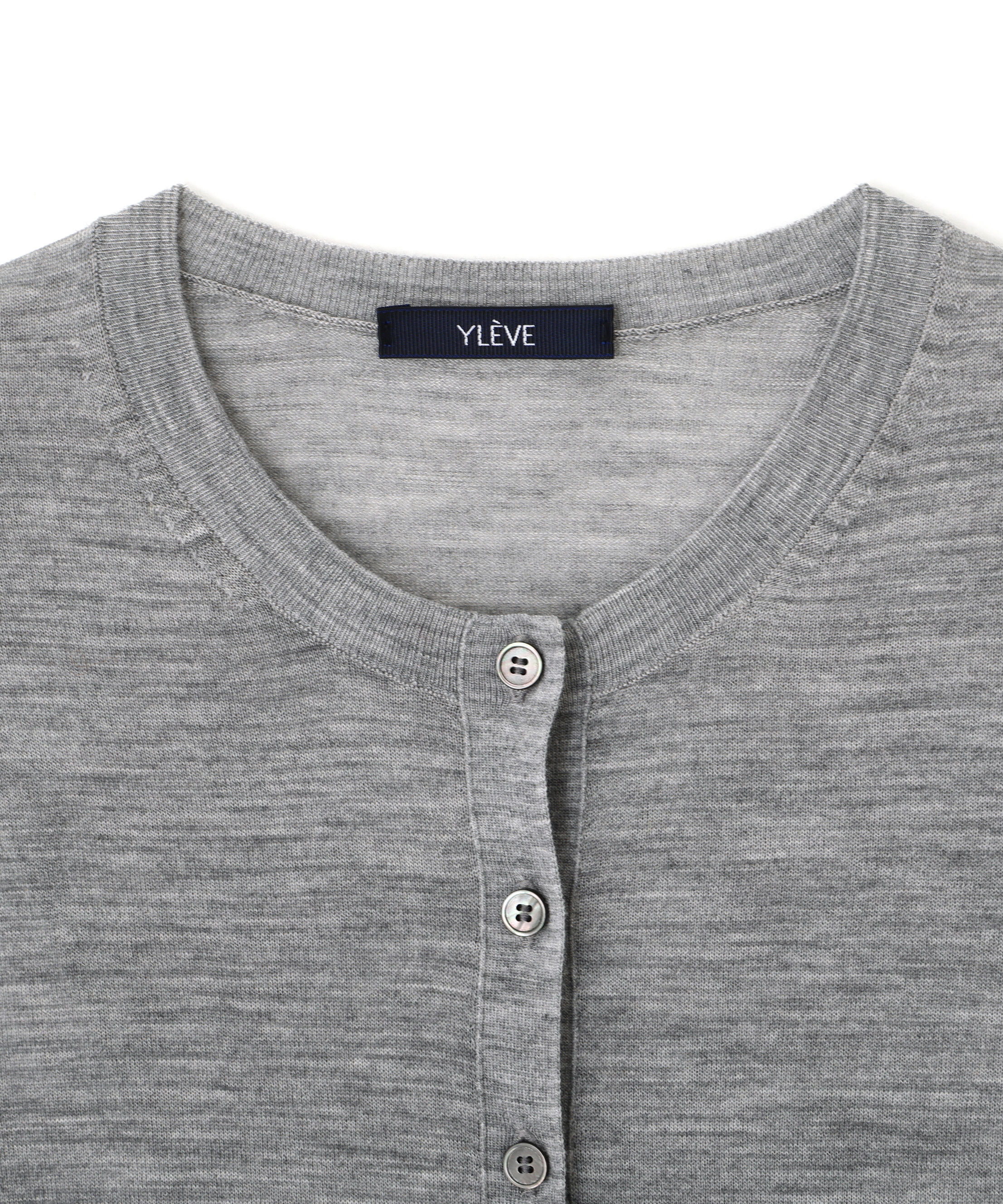 YLEVE 「YLEVE / 2/100 FINE WOOL SHEER KNIT CARDIGAN」|ニット・セーター|