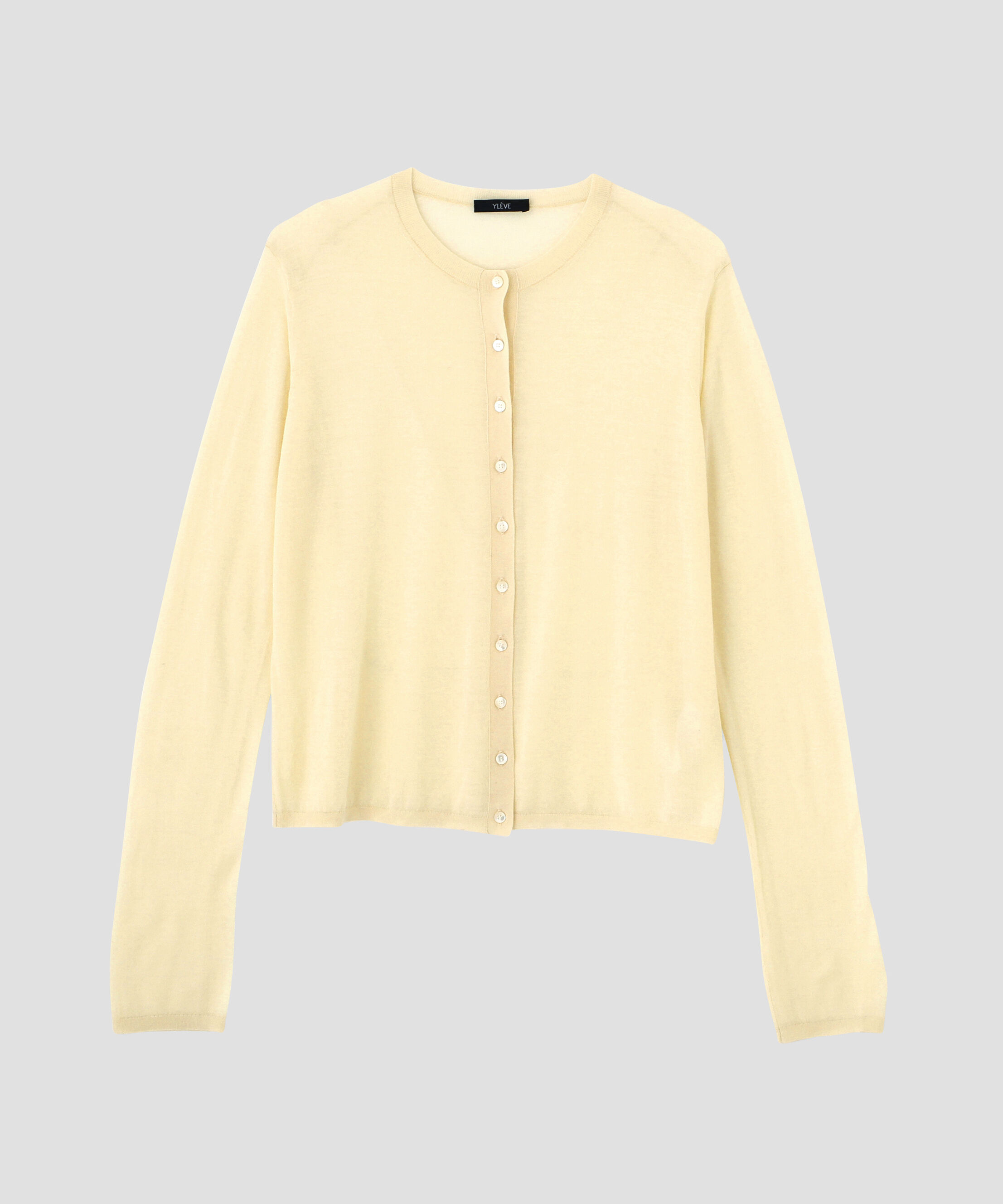 YLEVE 「YLEVE / 2/100 FINE WOOL SHEER KNIT CARDIGAN」|ニット・セーター|