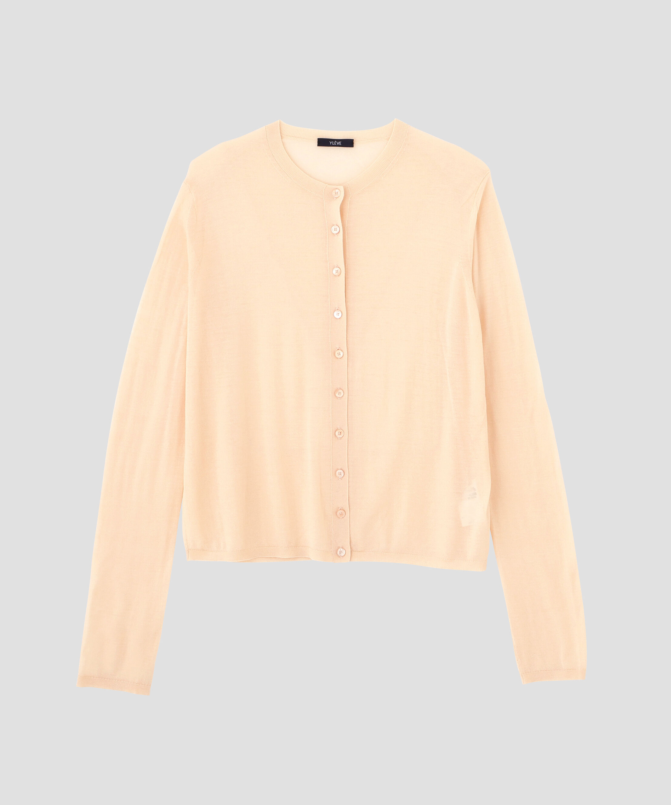 YLEVE 「YLEVE / 2/100 FINE WOOL SHEER KNIT CARDIGAN」|ニット・セーター|