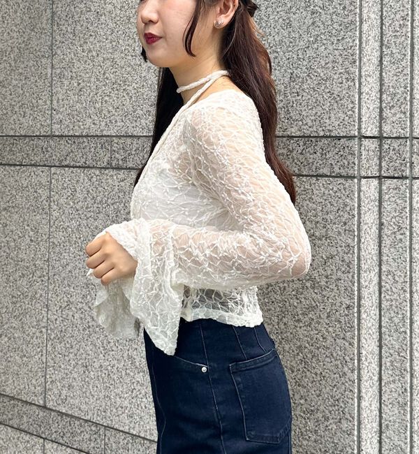 archives「ラメカットレースチョーカーＴＯＰＳ」|Tシャツ・カットソー|