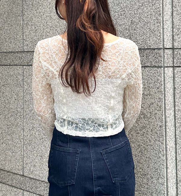 archives「ラメカットレースチョーカーＴＯＰＳ」|Tシャツ・カットソー|
