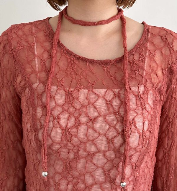 archives「ラメカットレースチョーカーＴＯＰＳ」|Tシャツ・カットソー|