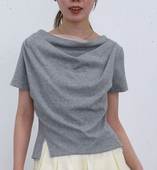archives「チュールレイヤードタックドレープカットＴＯＰＳ」|Tシャツ・カットソー|