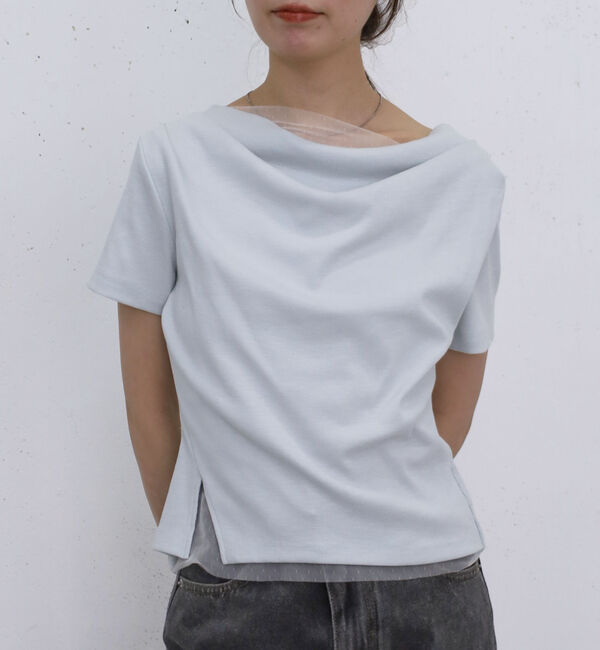 archives「チュールレイヤードタックドレープカットＴＯＰＳ」|Tシャツ・カットソー|