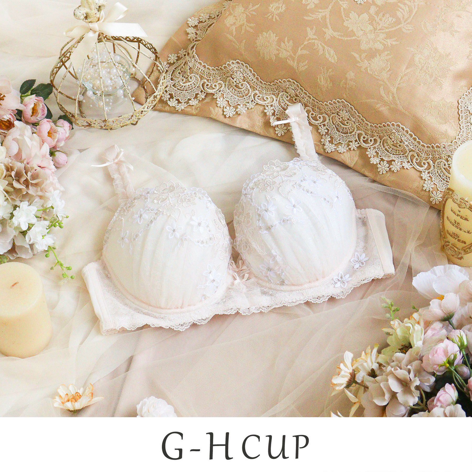 Risa Magli「セーヌ ブラジャー （G－H） ＜Glamor Bra／バストアップタイプ＞」|インナー|ピンク(071)