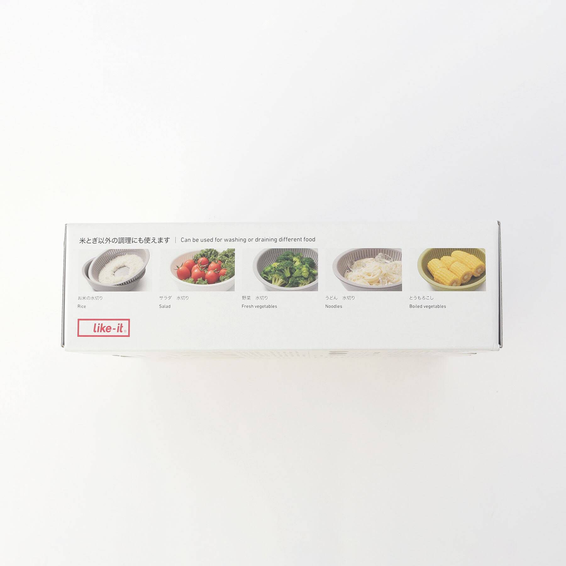 212 KITCHEN STORE「米とぎにも使えるザルとボール浅 GY ＜like-it ライクイット＞」|食器・キッチングッズ|