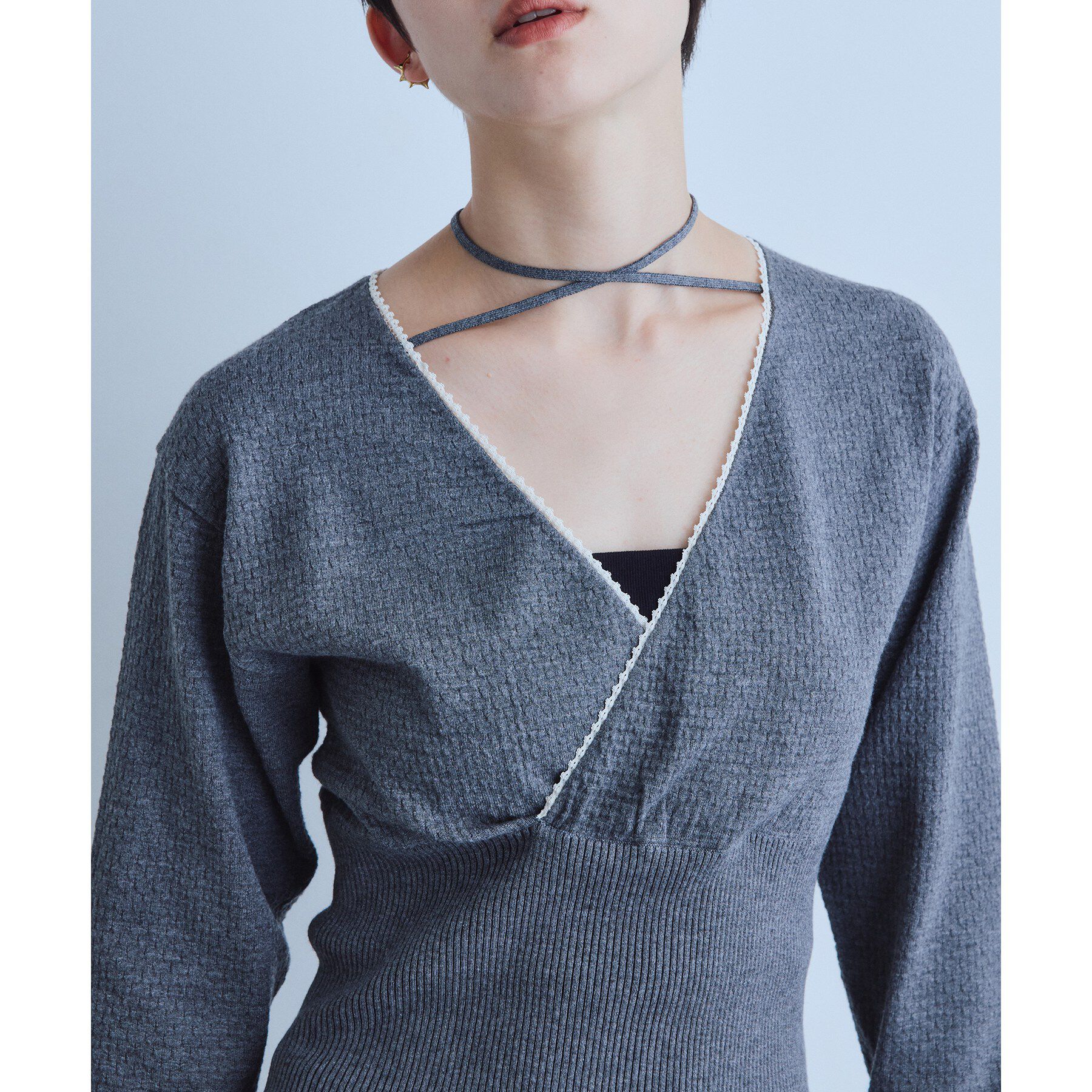 CODE A「intimate wrap knit top」|ニット・セーター|
