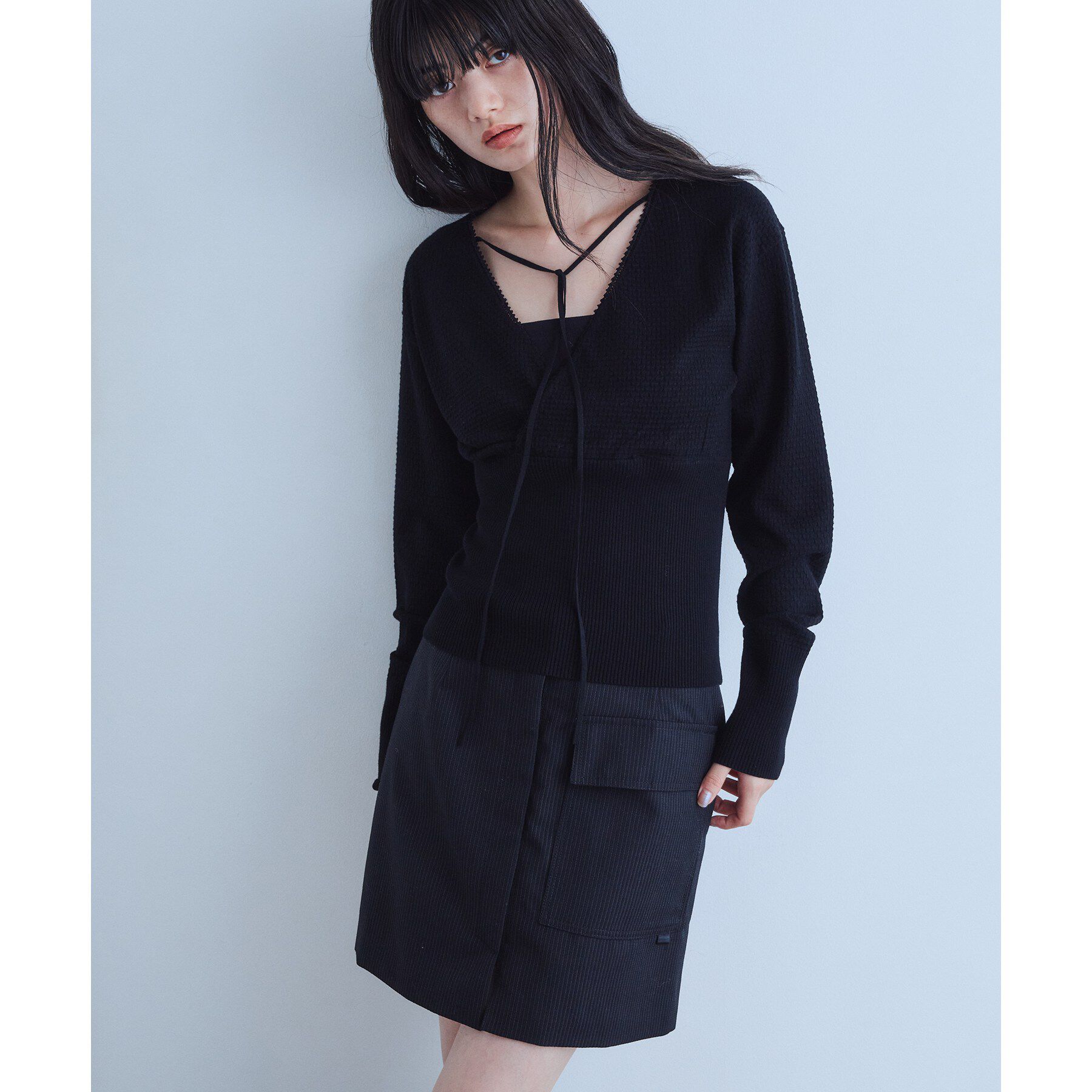 CODE A「intimate wrap knit top」|ニット・セーター|