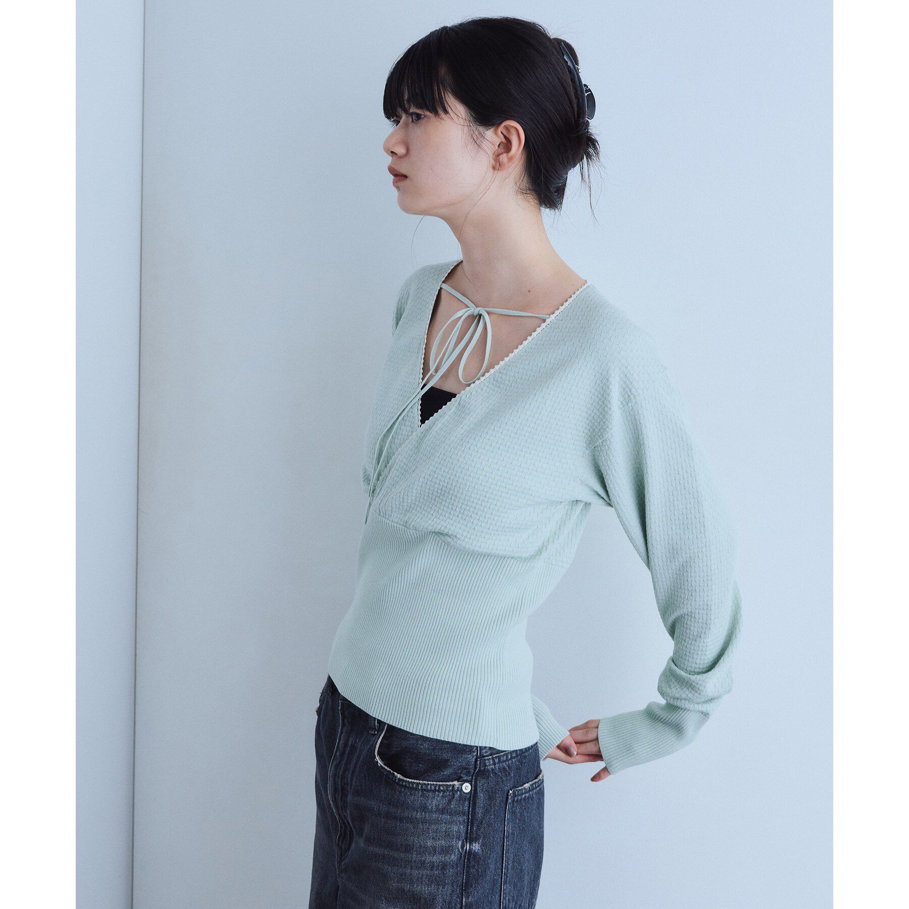 CODE A「intimate wrap knit top」|ニット・セーター|