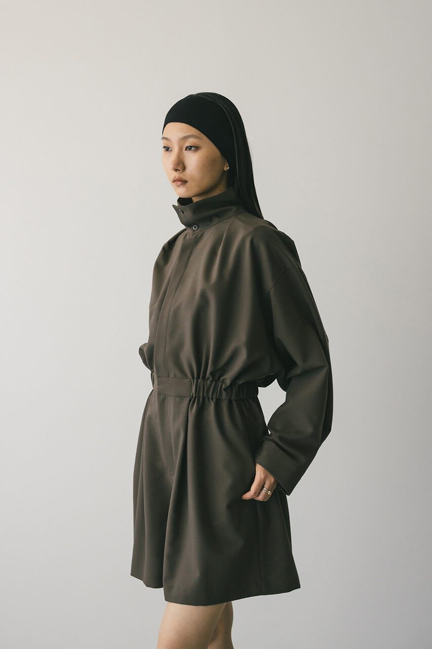 STYLEMIXER「スタンドネックショートロンパース」|その他|BRN