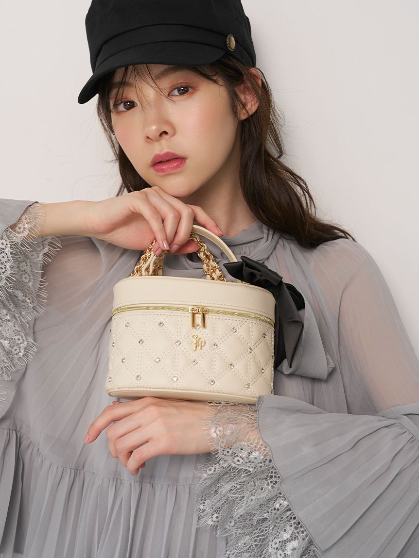 SNIDEL HOME「リボンキルティングバニティバッグ」|トートバッグ|