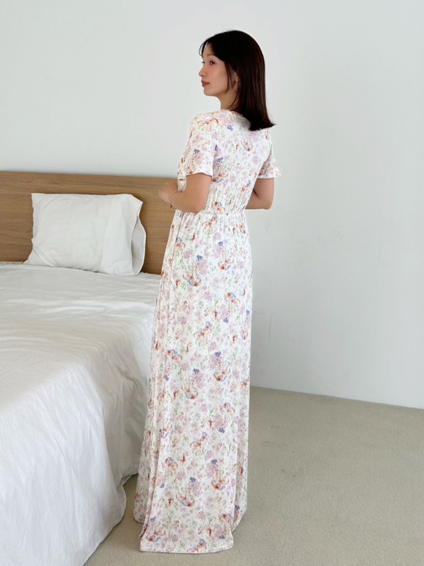 SNIDEL HOME「【接触冷感】カットカシュクールワンピース」|ルームウェア|
