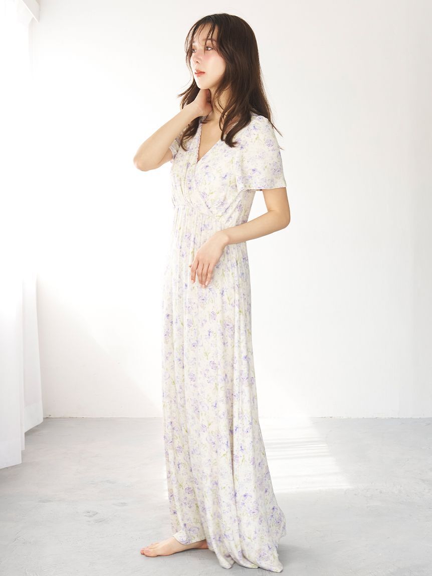 SNIDEL HOME「【接触冷感】カットカシュクールワンピース」|ルームウェア|