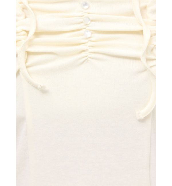 dazzlin「タイ付ギャザーカットトップス」|Tシャツ・カットソー|