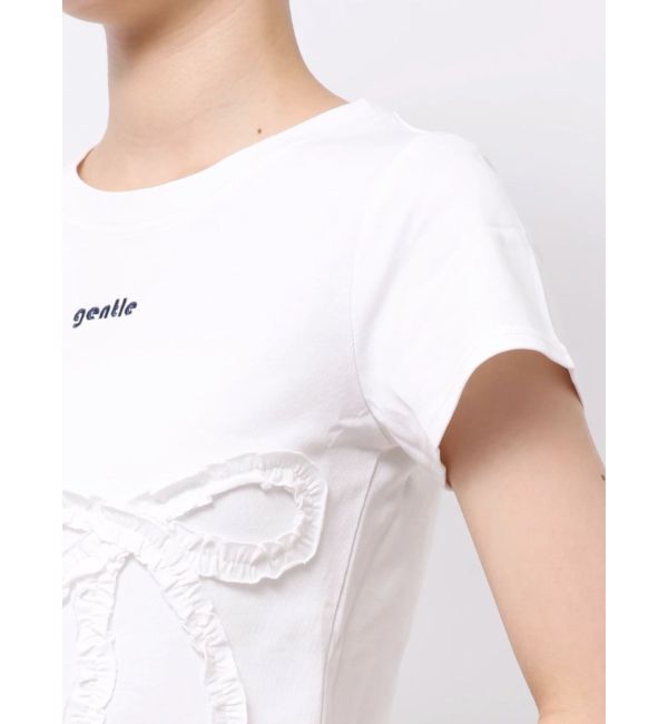 EMODA「フリルパッチミニマルTシャツ」|Tシャツ・カットソー|