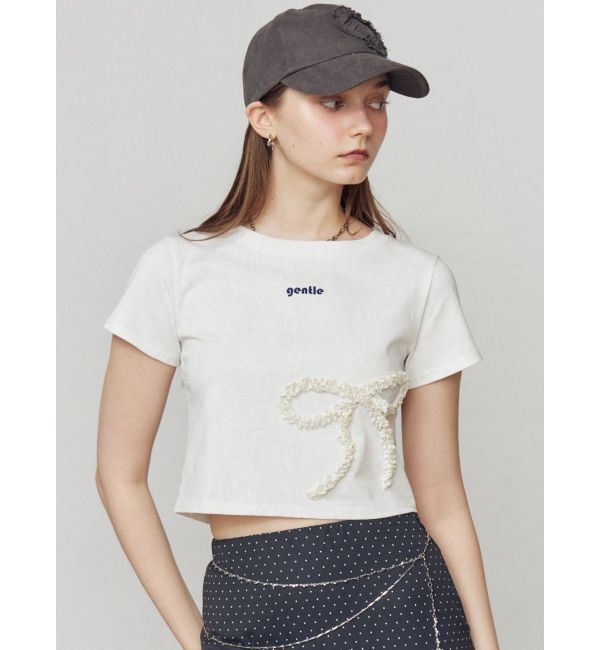 EMODA「フリルパッチミニマルTシャツ」|Tシャツ・カットソー|