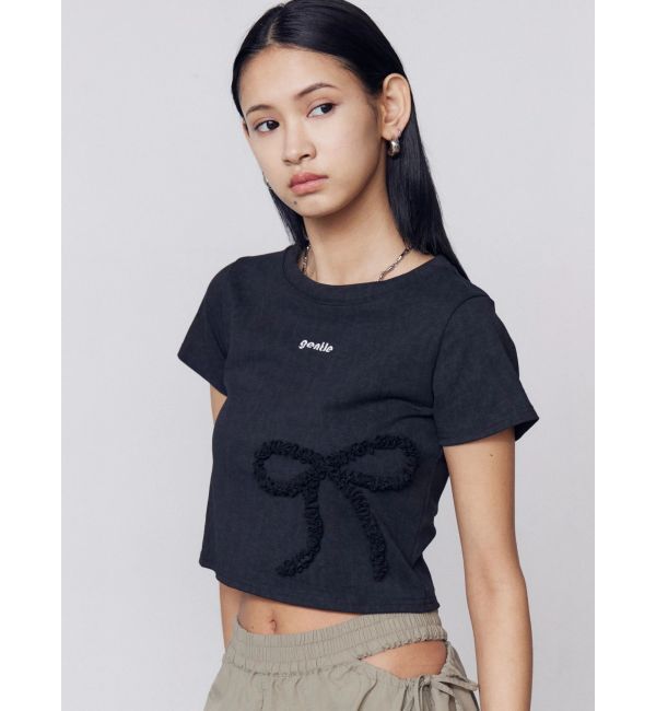 EMODA「フリルパッチミニマルTシャツ」|Tシャツ・カットソー|