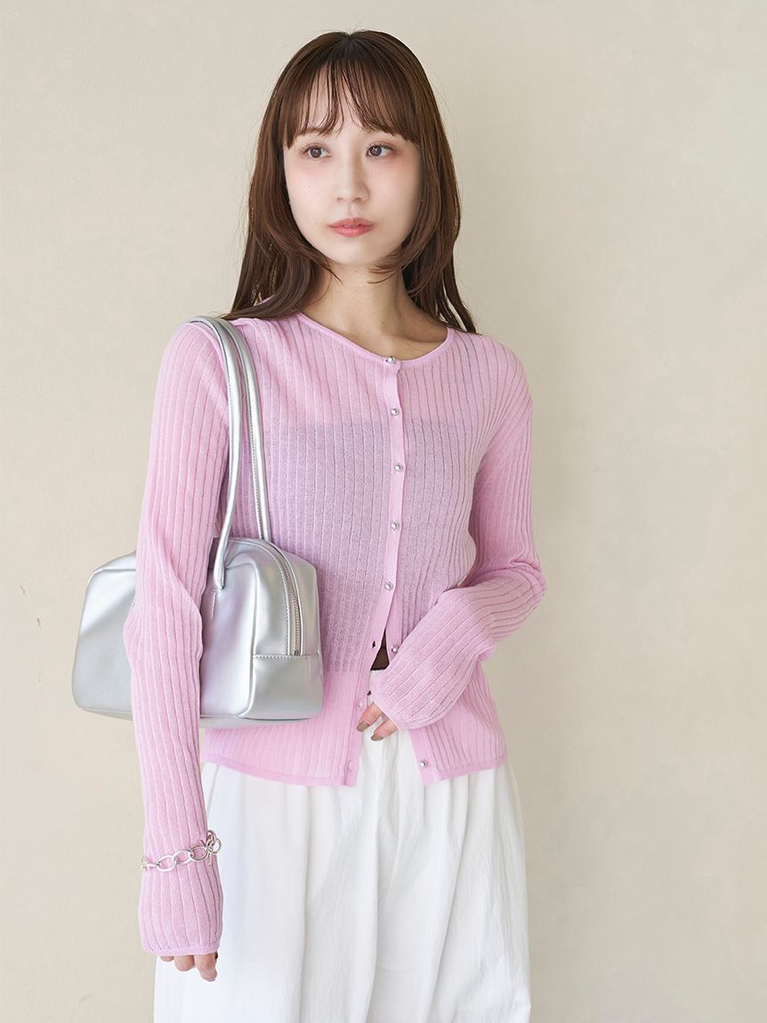 emmi atelier「リブシアーカーディガン」|カーディガン|