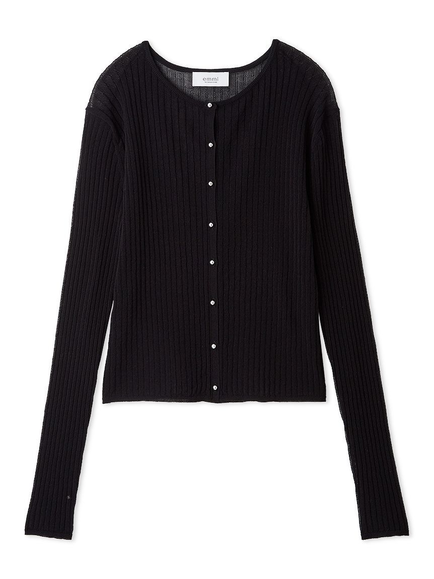 emmi atelier「リブシアーカーディガン」|カーディガン|