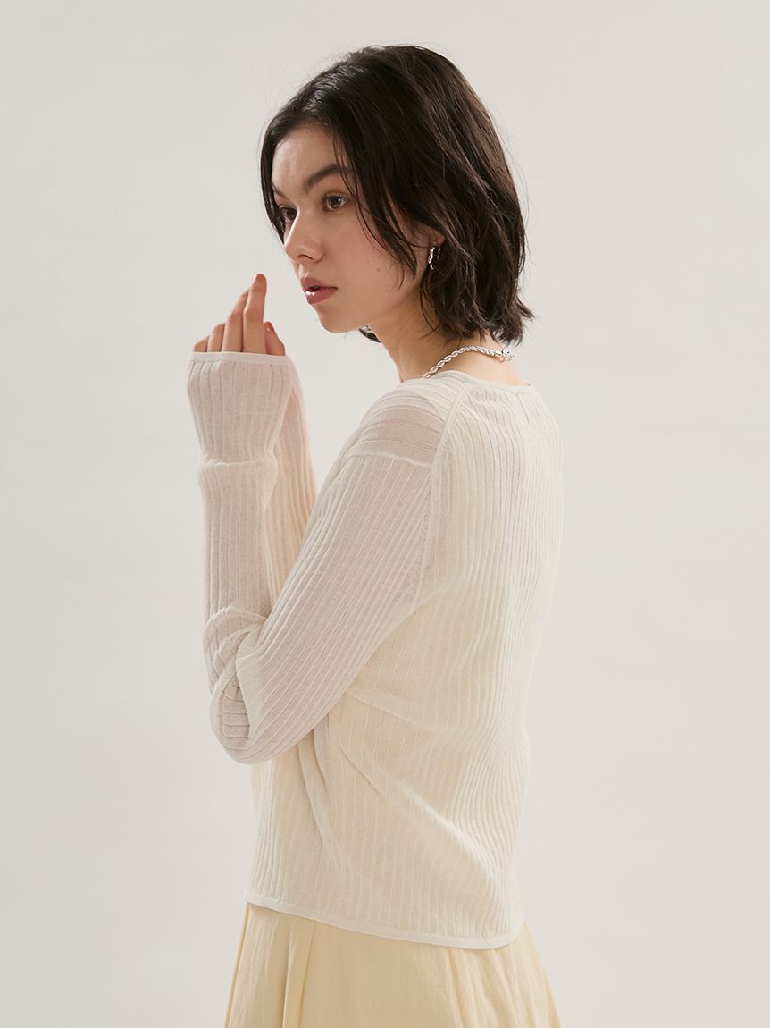 emmi atelier「リブシアーカーディガン」|カーディガン|