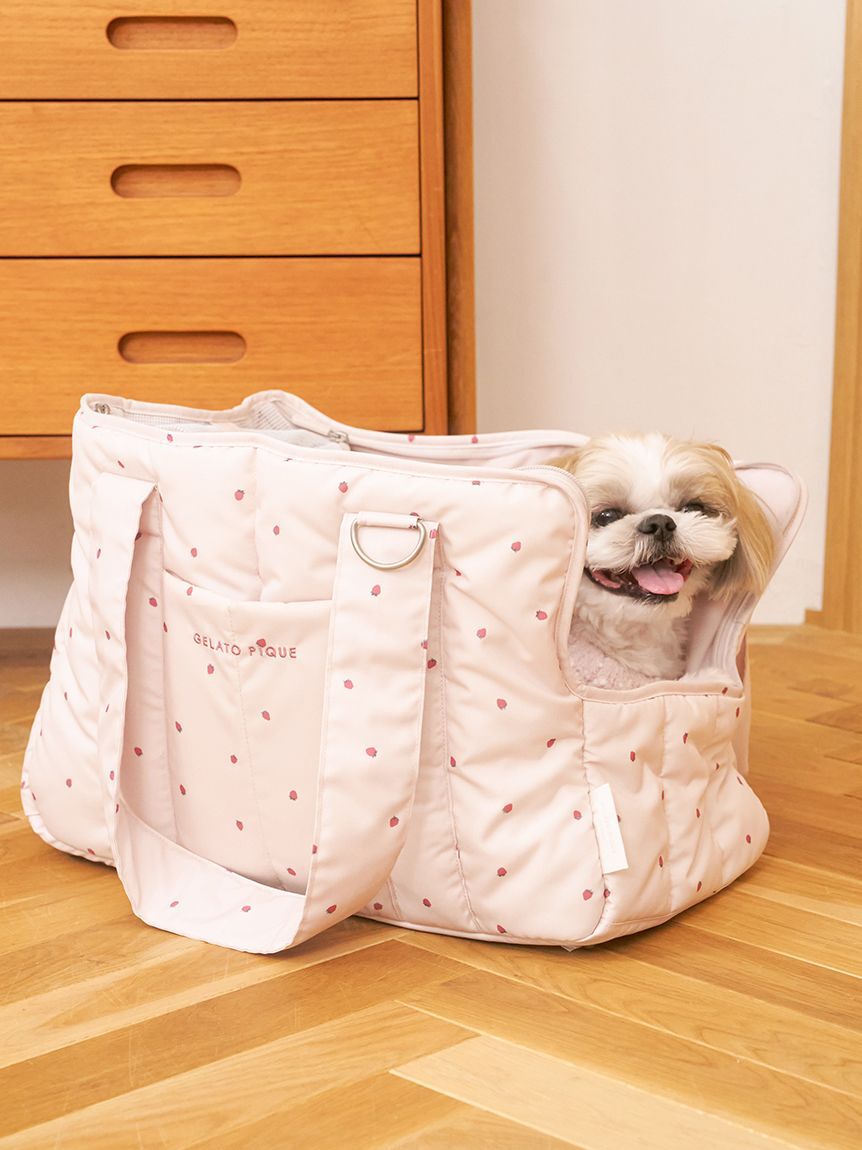  GELATO PIQUE CAT&DOG「【CAT&DOG】ストロベリー柄キルティングキャリーバック」|その他|