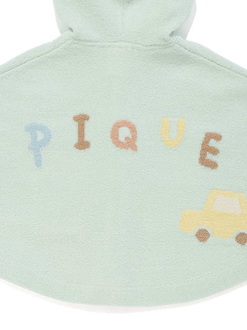 GELATO PIQUE KIDS & BABY「【ラッピング済み】【BABY】エアリーモコドローイングベアポンチョ&ベアラトルSET」|その他ベビー用品|