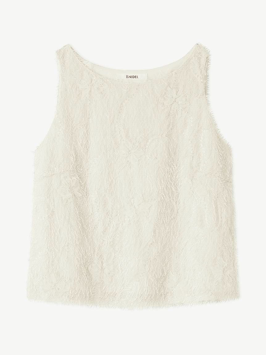 SNIDEL「ファブリックノースリカットプルオーバー」|Tシャツ・カットソー|