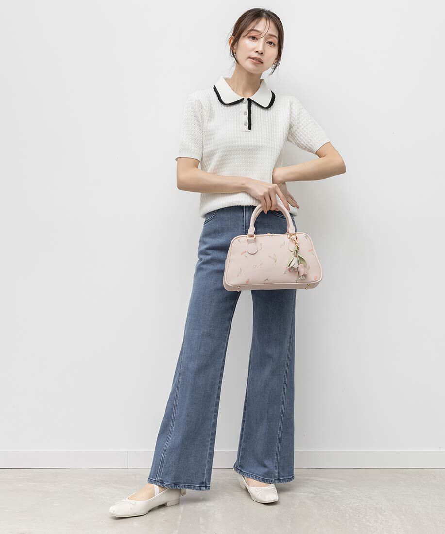  「【Tulip Collection】2WAY チューリップレースアップバレエシューズ」|パンプス|