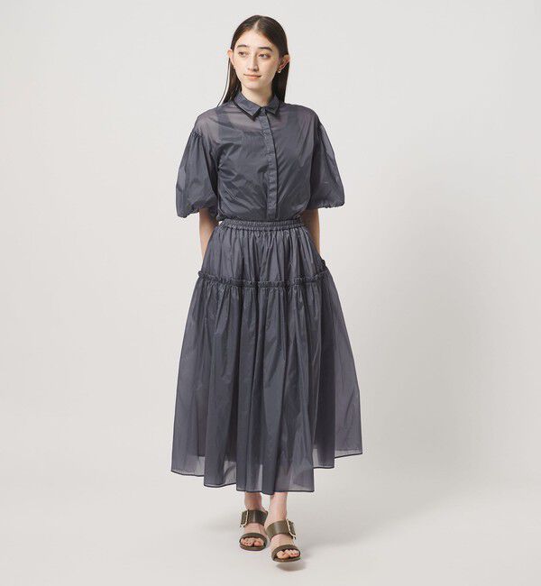 UNITED ARROWS「シアー タフタ ブラウス ‐はっ水 ウォッシャブル‐」|シャツ・ブラウス|