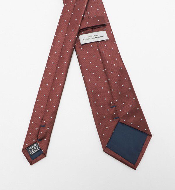 UNITED ARROWS green label relaxing「GLR ポリエステル ウォッシャブル ドット ネクタイ」|ネクタイ・蝶ネクタイ|