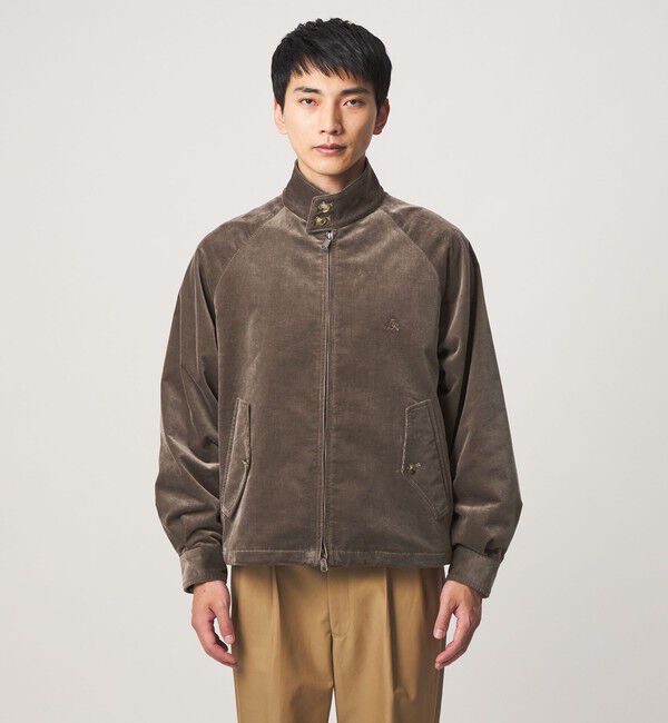 UNITED ARROWS green label relaxing「【別注】＜BARACUTA＞GLR ベロア コーデュロイ G4 ドライバーズジャケット ブルゾン」|ブルゾン・スタジャン|