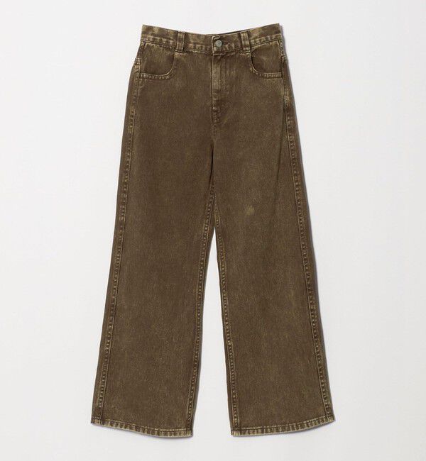 BEAUTY&YOUTH UNITED ARROWS「コットンツイル フェード フレアパンツ」|チノ|DK.BROWN