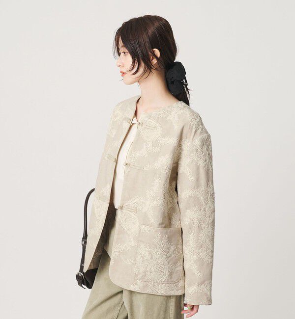 BEAUTY&YOUTH UNITED ARROWS「ジャガード ペイズリー エンブロイダリー ジャケット」|テーラードジャケット|