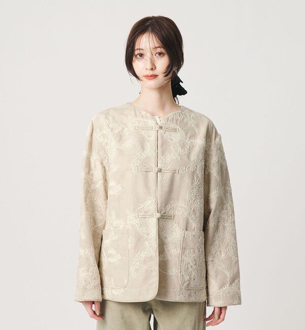 BEAUTY&YOUTH UNITED ARROWS「ジャガード ペイズリー エンブロイダリー ジャケット」|テーラードジャケット|