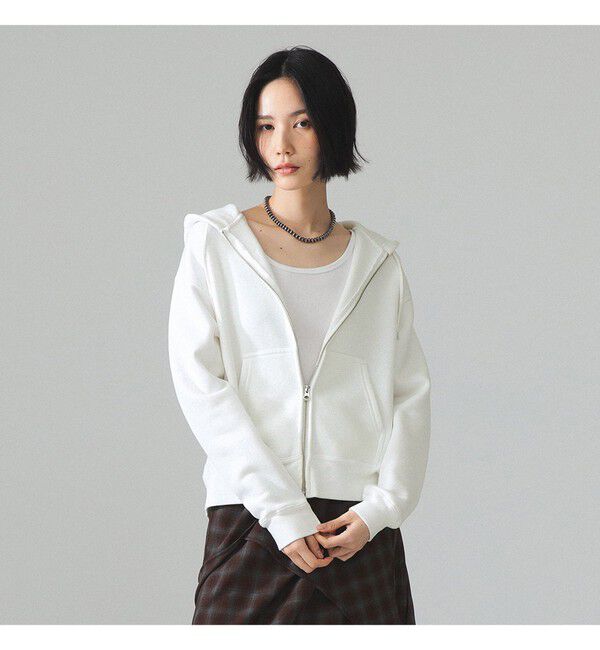 BEAMSBOY「【別注】HEAR MY NAME &times; maturely / プリント ジップ フーディー」|スウェット・ジャージ|WHITE/RED