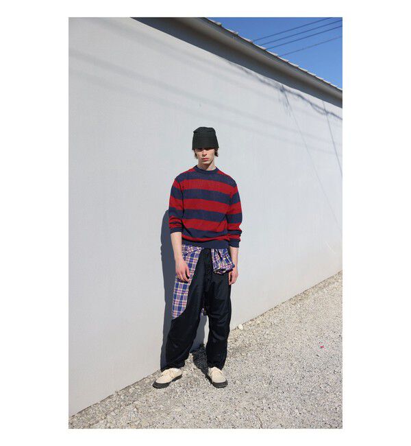 BEAMS PLUS「Crew Rugger Stripe」|ニット・セーター|