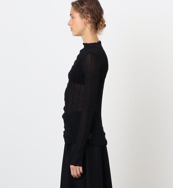 TOMORROWLAND GOODS「HAKUJI Sheer rib BN PO ボトルネック プルオーバー」|Tシャツ・カットソー|