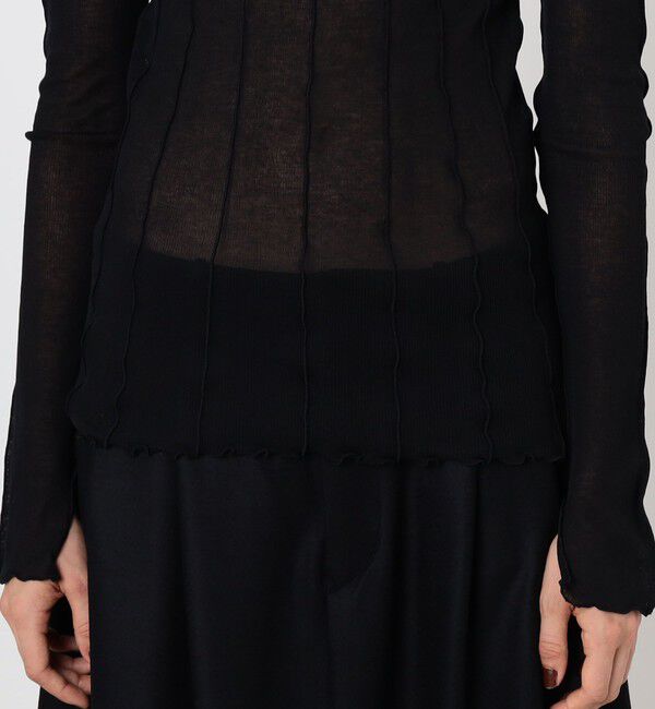 TOMORROWLAND GOODS「HAKUJI Sheer rib BN PO ボトルネック プルオーバー」|Tシャツ・カットソー|
