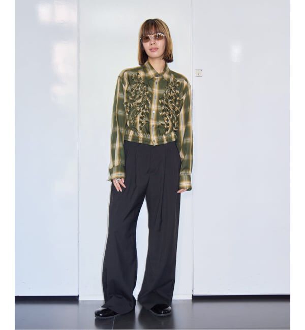 「TAAKK EMBROIDERED BLOUSON SHIRT TA26AW-SH302：シャツ」|シャツ・ブラウス|