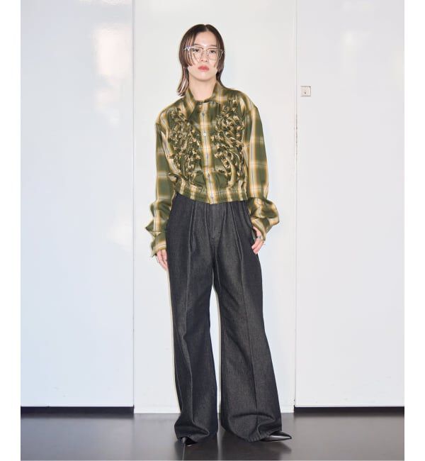  「TAAKK EMBROIDERED BLOUSON SHIRT TA26AW-SH302：シャツ」|シャツ・ブラウス|