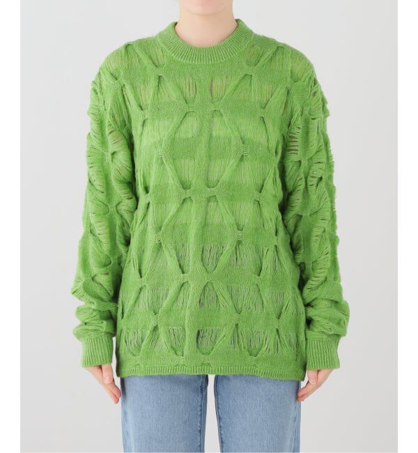  「TAAKK MOHAIR TEXTURED KNIT SWEATER TA26AW-KN044：ニット」|ニット・セーター|