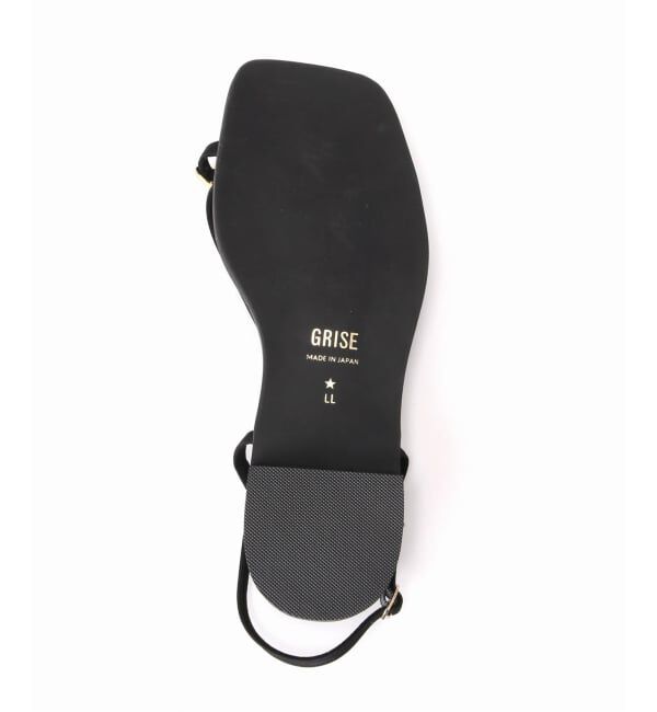 GRISE「《追加2/WEB+一部店舗限定》GRISEメタルリングクロストングサンダル」|サンダル|
